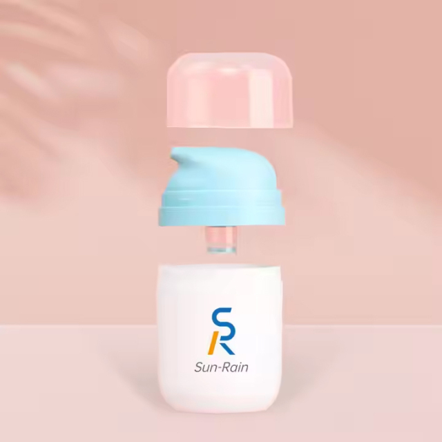 Empty Oval Shape PP Airless Cream pump Bottle 50ml 80ml 100ml 120ml