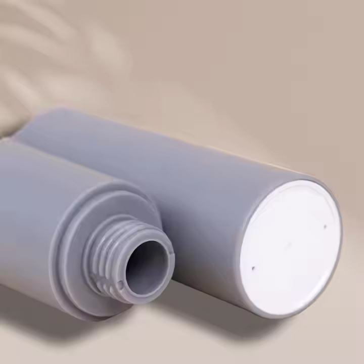 Grey luxury look PP plastic airless cream pump bottle
