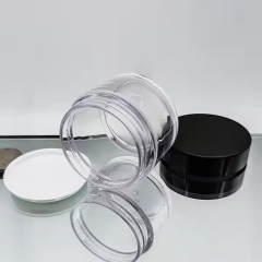 Clear PET/PETG Plastic Cosmetic Jars Container Thick Wall