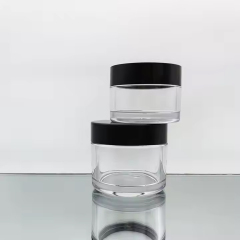Clear PET/PETG Plastic Cosmetic Jars Container Thick Wall