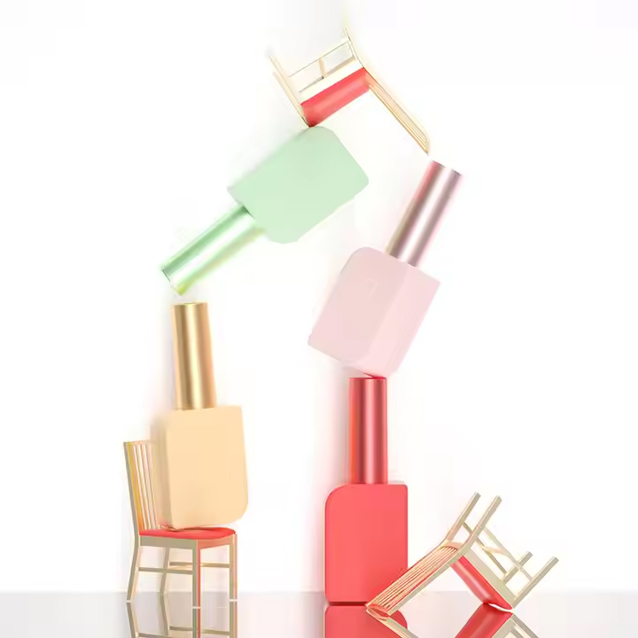 Empty Nail Polish Bottle For Uv Gel Glass Bottles With Cap Brush