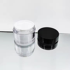 Clear PET/PETG Plastic Cosmetic Jars Container Thick Wall