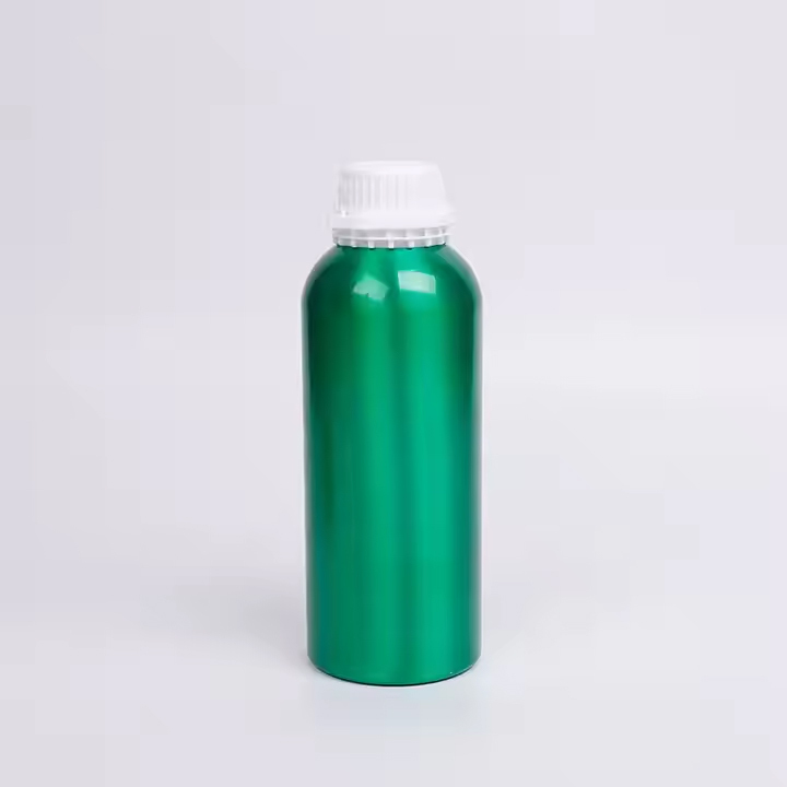 Empty metal bottle essence oil aluminum bottle with anti-theft cover