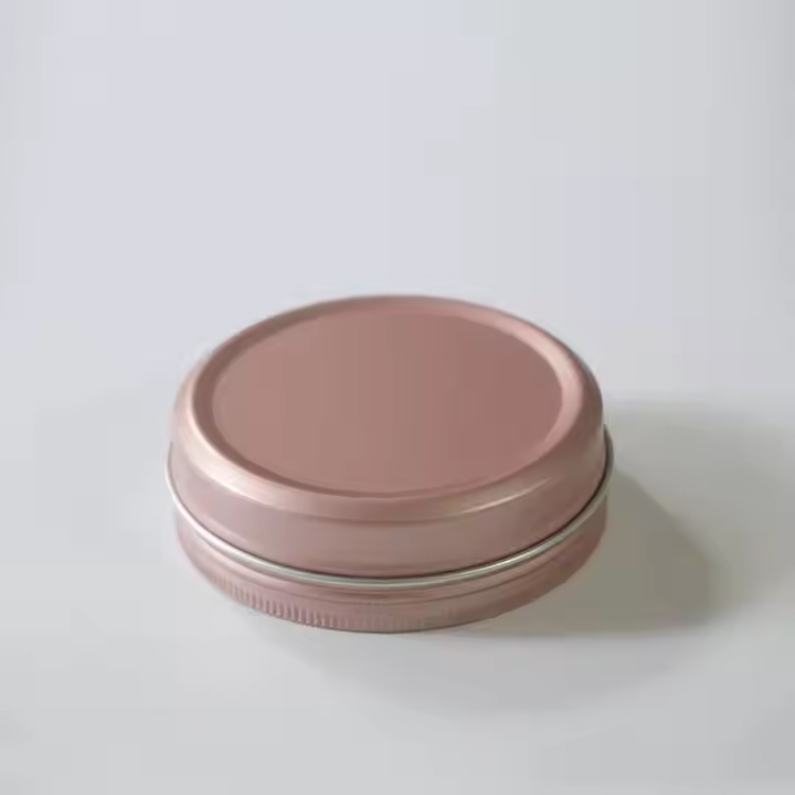 100ml round empty rose gold aluminum jar