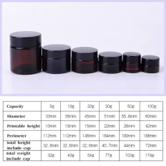 30g 50g 100g 150g face cream Glass Jars With Lid