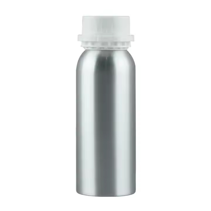 Empty metal bottle essence oil aluminum bottle with anti-theft cover