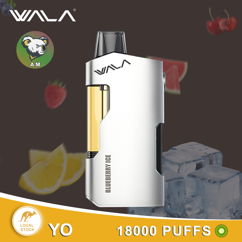 FAST AUS SHIPPING |WALA YO 18000 Disposable Vape | 18,000 Puffs | Smart Display & Dual Mesh | Type-C