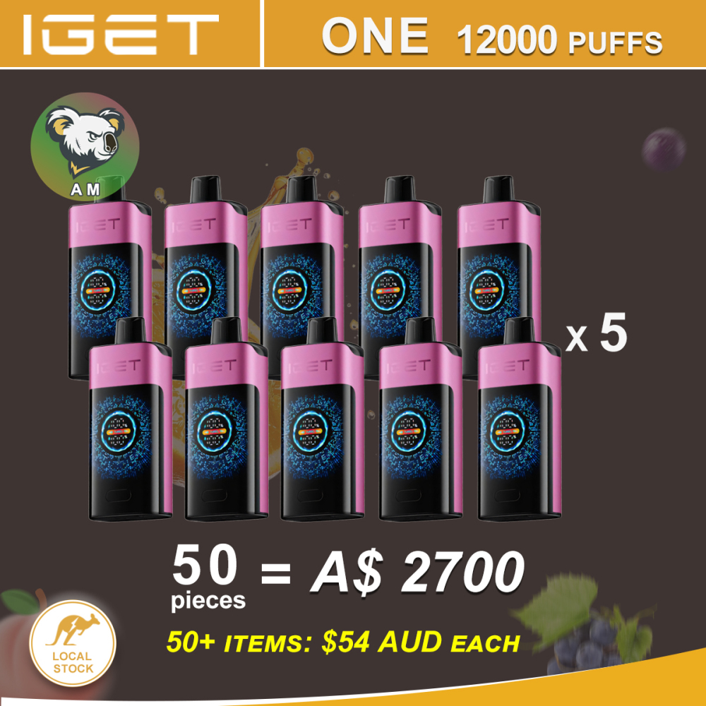 FAST AUS SHIPPING | IGET ONE 12,000 Puffs Disposable Vape – Wholesale Lot (50+ Units) | Sydney Warehouse