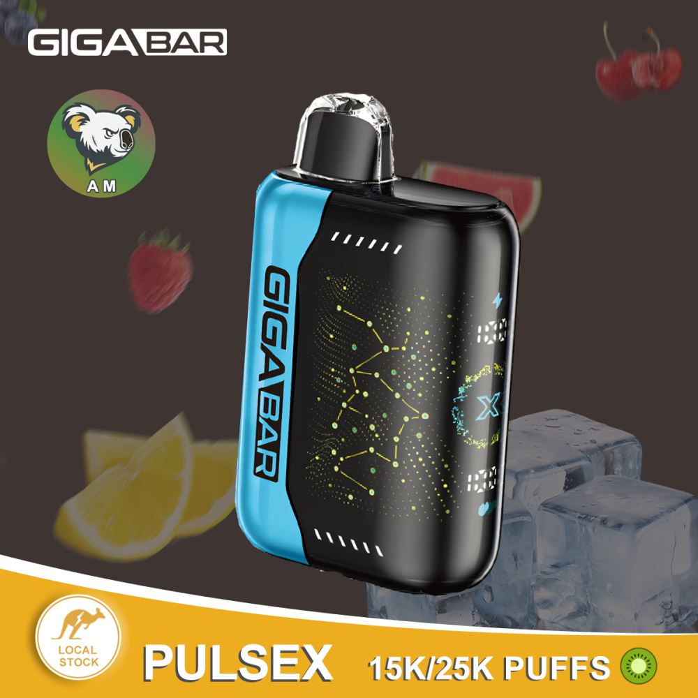 FAST AUS SHIPPING | GIGA BAR PULSE X 25000 Puffs Disposable Vape – Dual Mode 3D Curved Screen | Local Warehouse