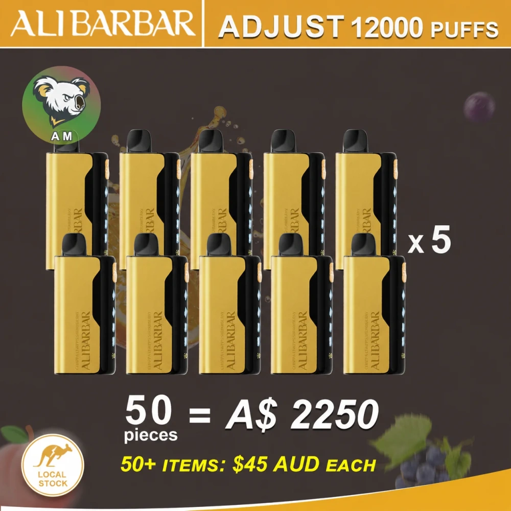 FAST AUS SHIPPING | ALIBARBAR Ice Adjust 12000 Puffs Disposable Vape | Sydney Warehouse
