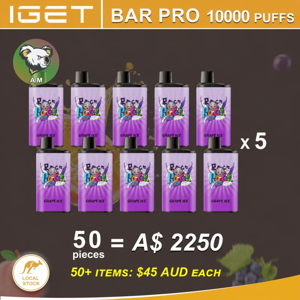 FAST AUS SHIPPING |IGET Bar PRO 10000 Disposable Vape – 10,000 Puffs - Wholesale Lot (50+ Units)