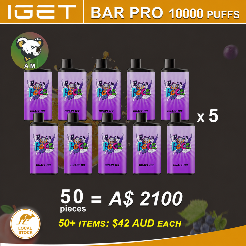 FAST AUS SHIPPING |IGET Bar PRO 10000 Disposable Vape – 10,000 Puffs - Wholesale Lot (50+ Units)