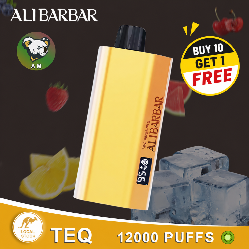 FAST AUS SHIPPING | ALIBARBAR TEQ 12000 Puffs Disposable Vape | Australian local Warehouse
