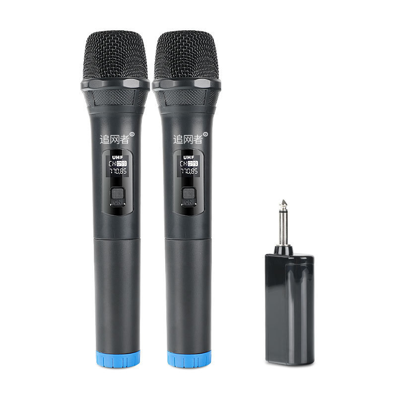Handheld wireless microphone one to two outdoor live broadcast equipment home karaoke audio stage universal microphone
