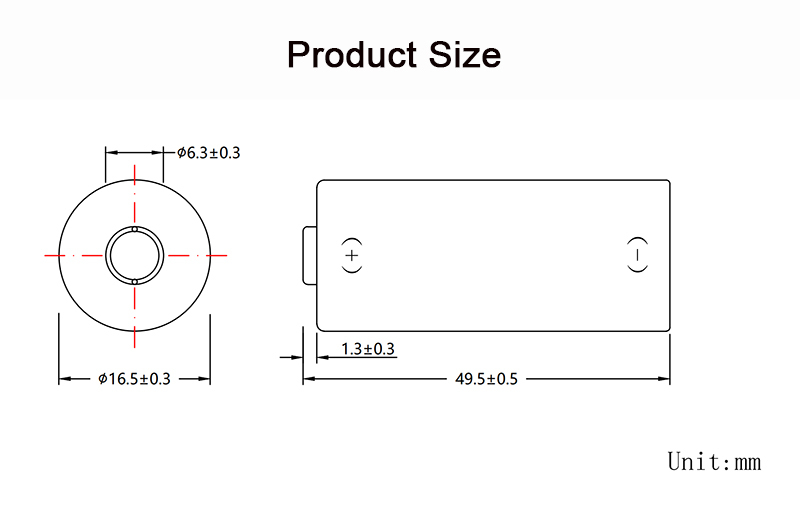 Цилиндрическая батарея CR17505