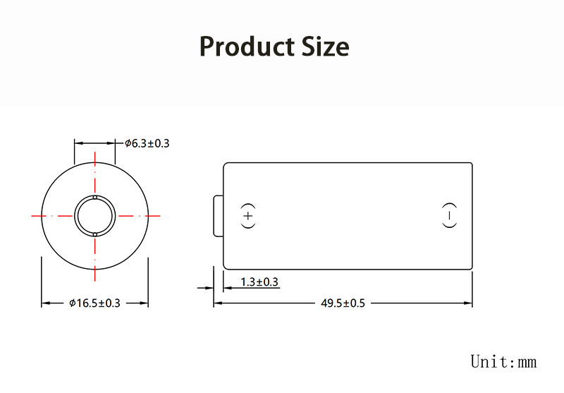 Цилиндрическая батарея CR14505