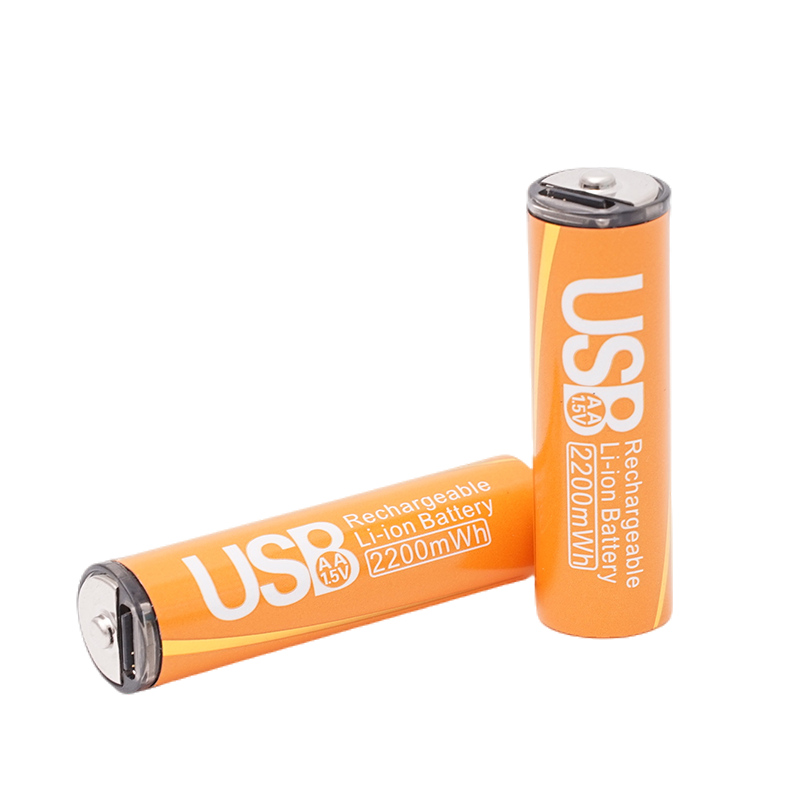 Kutacell Rechargeable Battery Type C AA Li-ion Batteries 2200/2800mWh