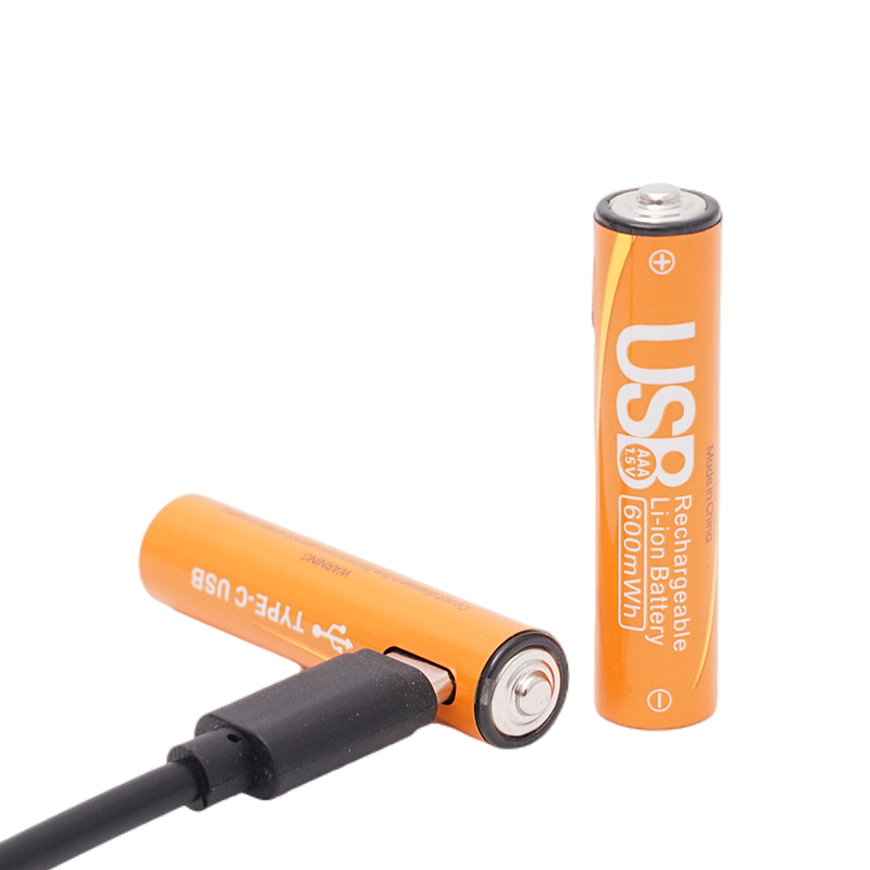 Kutacell Rechargeable Battery Type C AAA Li-ion Batteries 600mWh