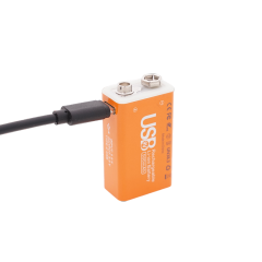 Kutacell Rechargeable Battery Type C 9V Li-ion Batteries 3700mWh