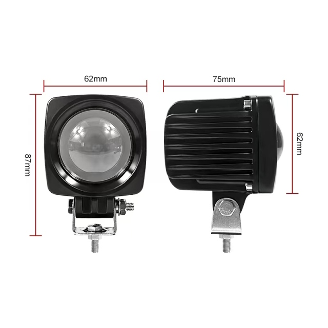 JOPOWER 2.5 Inch Single Color Laser Whip Lights for ATV UTV Polaris Can Am