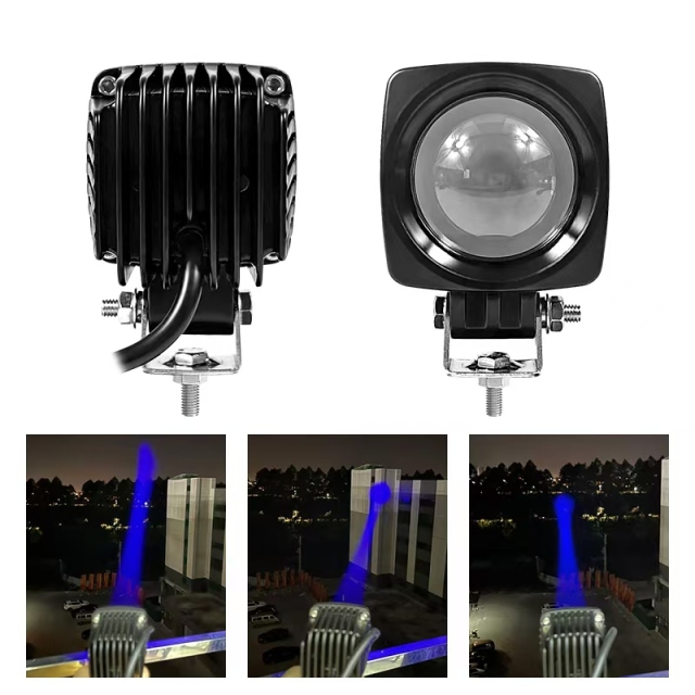 JOPOWER 2.5 Inch Single Color Laser Whip Lights for ATV UTV Polaris Can Am