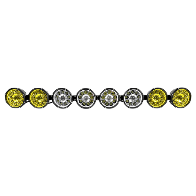 JOPOWER 12v 22/32/42/52" LED Round Laser Linkable Light Bar