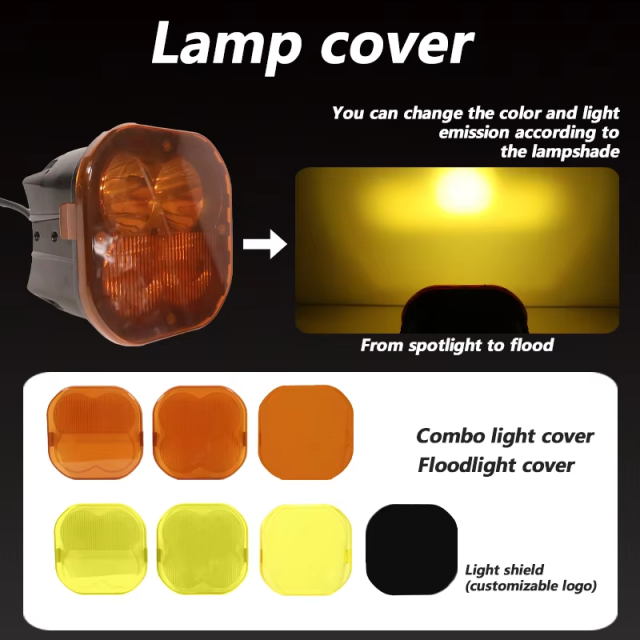JOPOWER 5 inch Laser Cube LED Fog Lamp Light for Pickup Truck Offroad