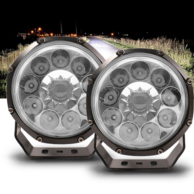 JOPOWER E-mark 6000Lm Round Led Work Light 5 Inch Spot Driving Light