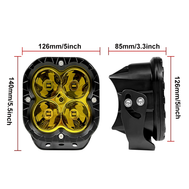 JOPOWER 5 Inch Spot Beam Work Lamp For Off-Road Truck