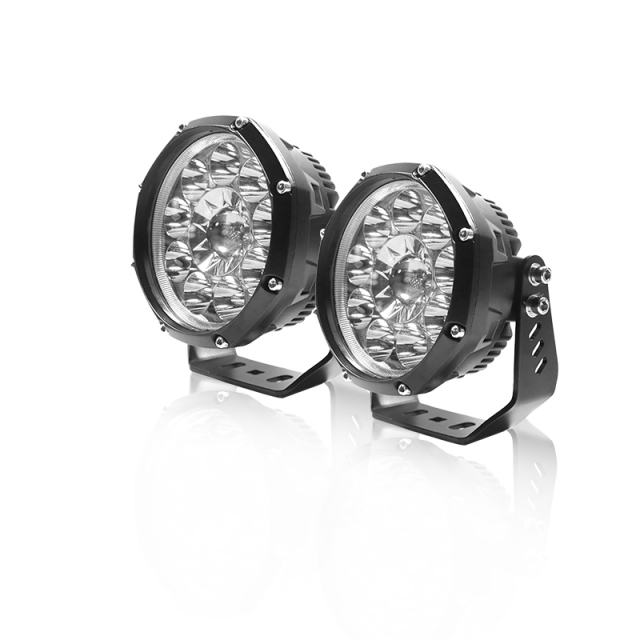 JOPOWER E-mark 6000Lm Round Led Work Light 5 Inch Spot Driving Light