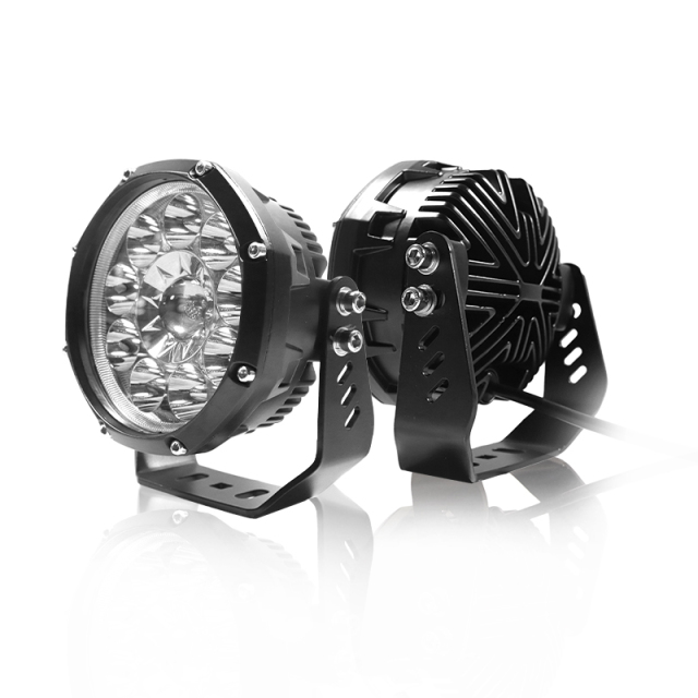 JOPOWER E-mark 6000Lm Round Led Work Light 5 Inch Spot Driving Light