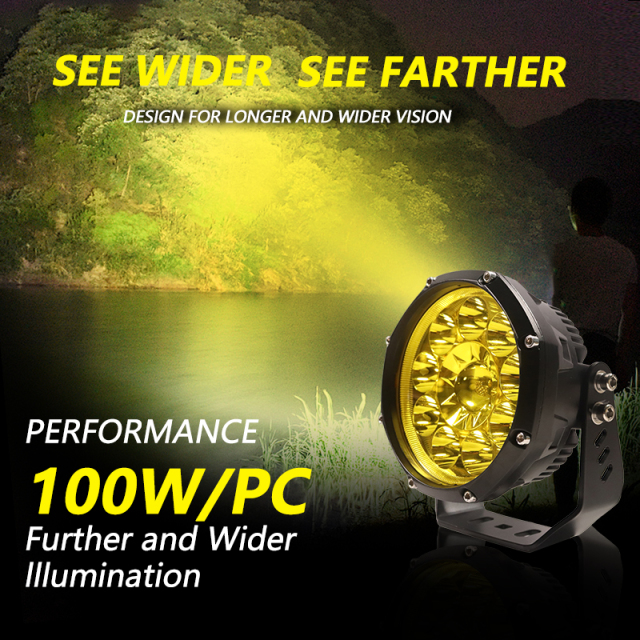 JOPOWER 12v Off-road Vehicle Driving Lights Laser for Jeep A pillar