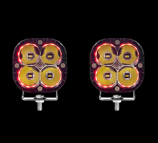 JOPOWER 40W 3.5 Inch Offroad LED Spotlight LED Light Pods with DRL
