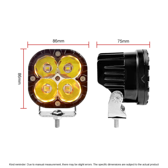 JOPOWER 40W 3.5 Inch Offroad LED Spotlight LED Light Pods with DRL