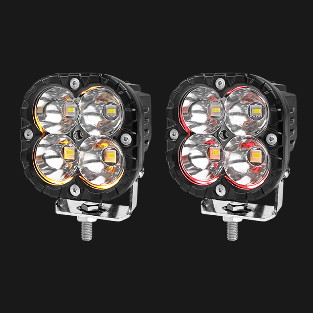 JOPOWER 40W 3.5 Inch Offroad LED Spotlight LED Light Pods with DRL