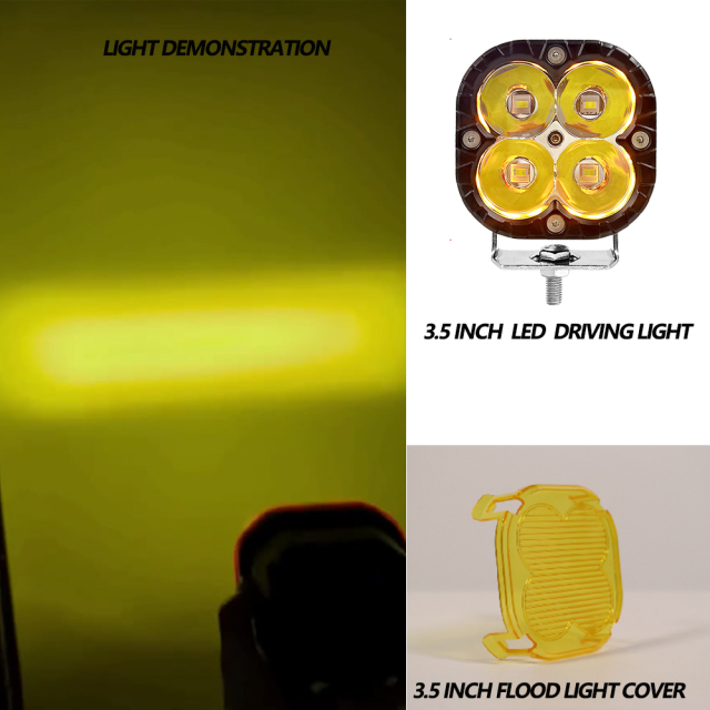 JOPOWER 40W 3.5 Inch Offroad LED Spotlight LED Light Pods with DRL