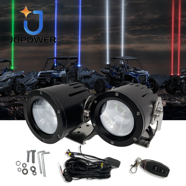 JOPOWER 4 Color RGBW Offroad Whipless Laser Whip Lights for UTV ATV