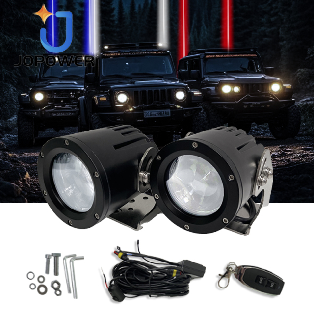 JOPOWER 4 Color RGBW Offroad Whipless Laser Whip Lights for UTV ATV