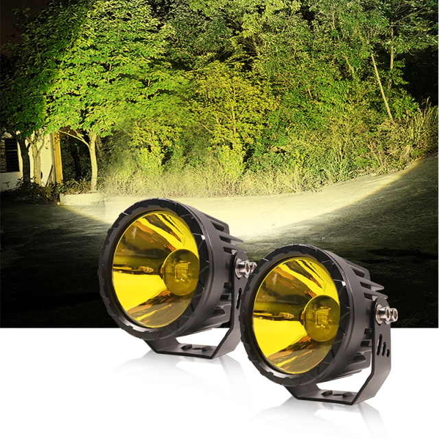 JOPOWER 50W 3.5 Inch Yellow Fog Driving Light for SUV Trucks ATV UTV