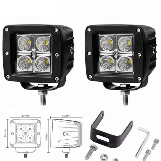 JOPOWER 3 Inch Cubes LED Work Light Pods Ultra Bright LED Flood Light