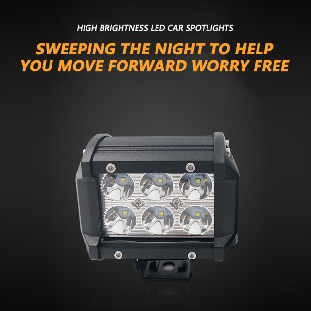 JOPOWER 3 Inch 18W LED Headlight Bulb 7000K LED Fog Light Off-Road 4WD
