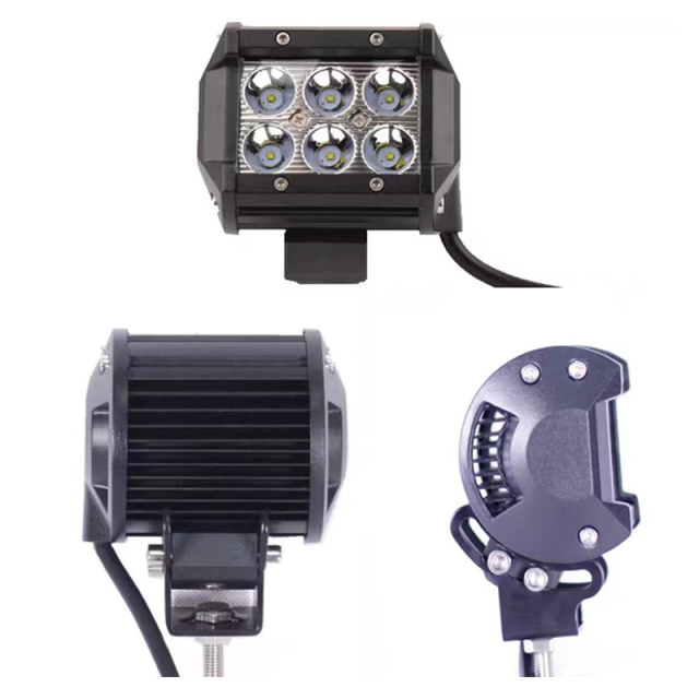 JOPOWER 3 Inch 18W LED Headlight Bulb 7000K LED Fog Light Off-Road 4WD