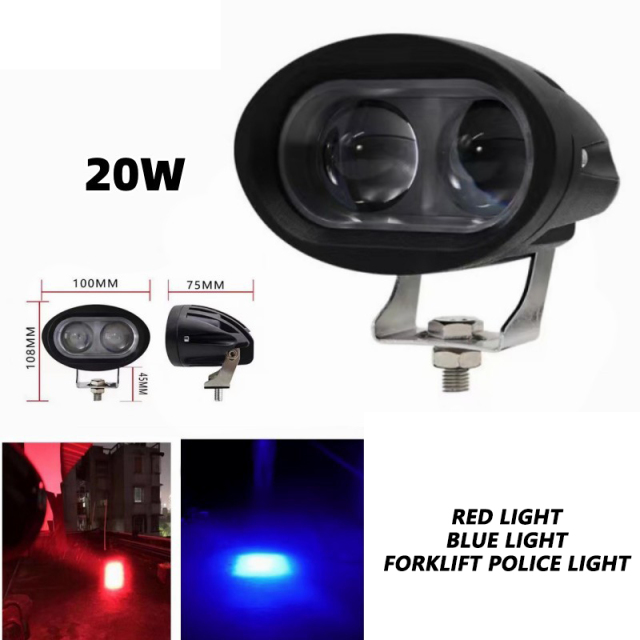 JOPOWER LED Forklift Blue Ray Warning Lamp Safety Working Spot Light