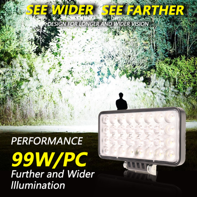 JOPOWER 7 inch 96w led work light 12v