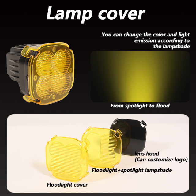 JOPOWER 3.5" LED Cube Pods Work Lights for Jeep