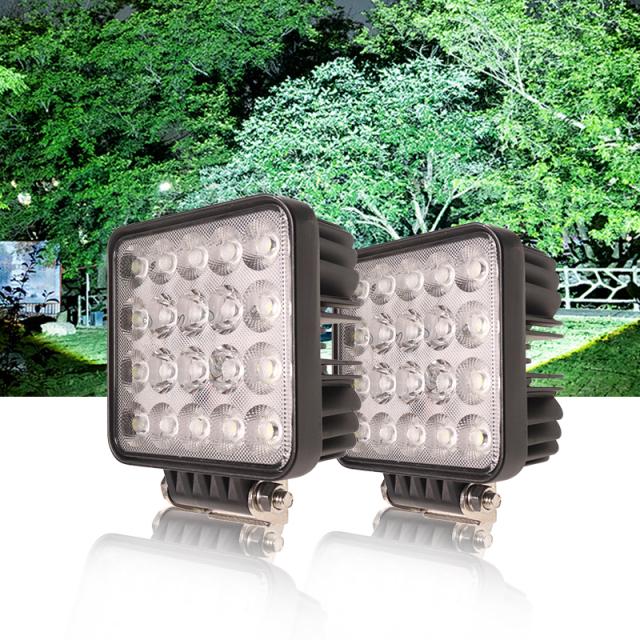 JOPOWER 4'' Round Flood Light Off Road Lights Fog Lights Off Road