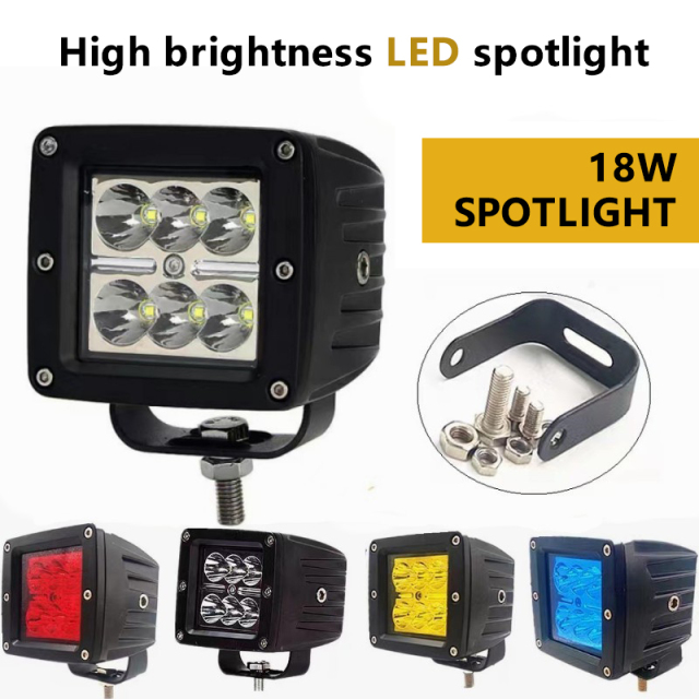 JOPOWER Square CREE LED Work Light Spot Lamp Driving Light