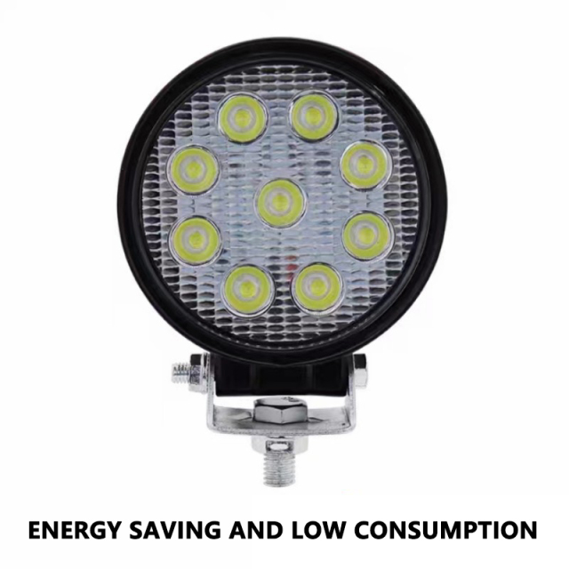 JOPOWER 4 inch 27W LED Work Light Bar with Magnetic Base for Trailer Tractor
