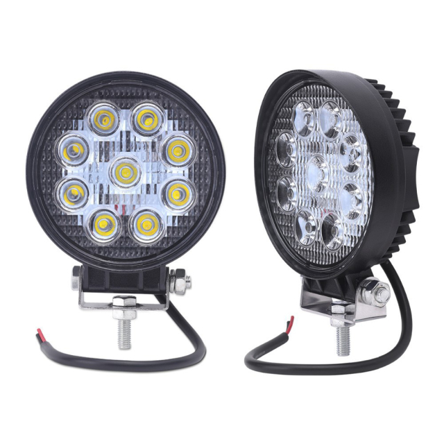 JOPOWER 4 inch 27W LED Work Light Bar with Magnetic Base for Trailer Tractor