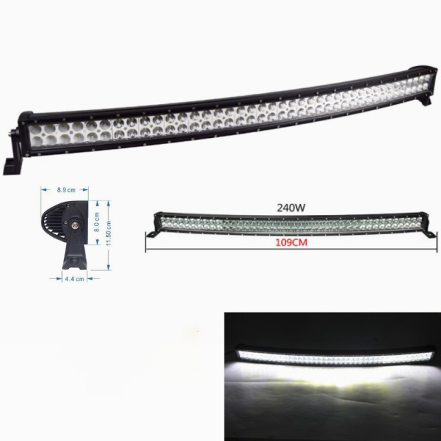 JOPOWER Curved Led Light Bars Spot Flood Combo Slim Offroad Lightbar